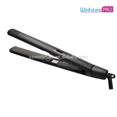 Shenzhen Profassional Titanium plates flat iron lcd display hair straightener